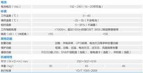 YDC9300技術(shù)參數(shù)